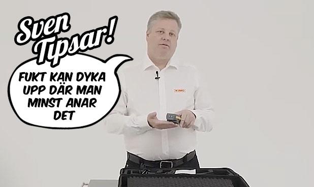 Fukt kan dyka upp där man minst anar det