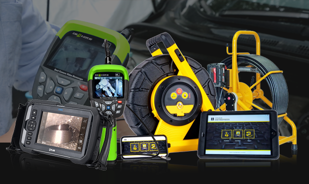 Kloakkameraer til små installationer, typisk inde i huse  