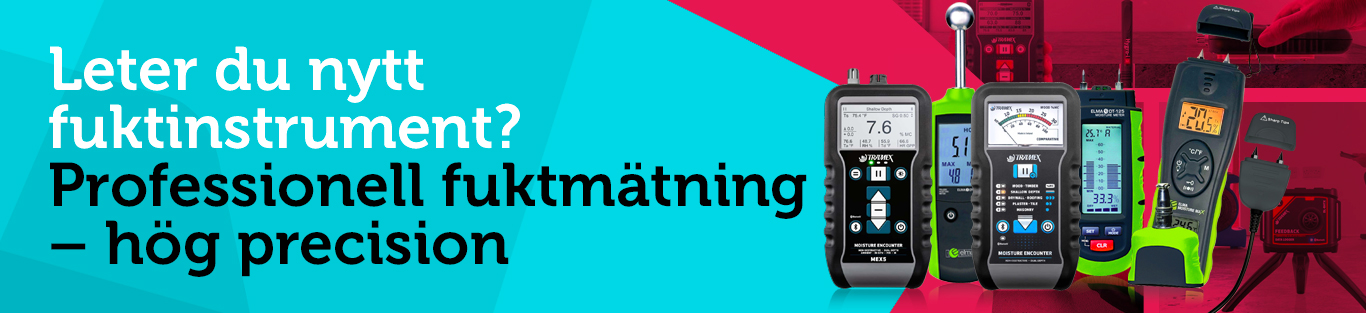 Letar du nytt fuktinstrument? Professionell fuktmätning – hög precision