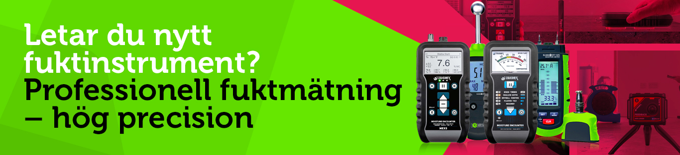 Letar du nytt fuktinstrument? Professionell fuktmätning – hög precision