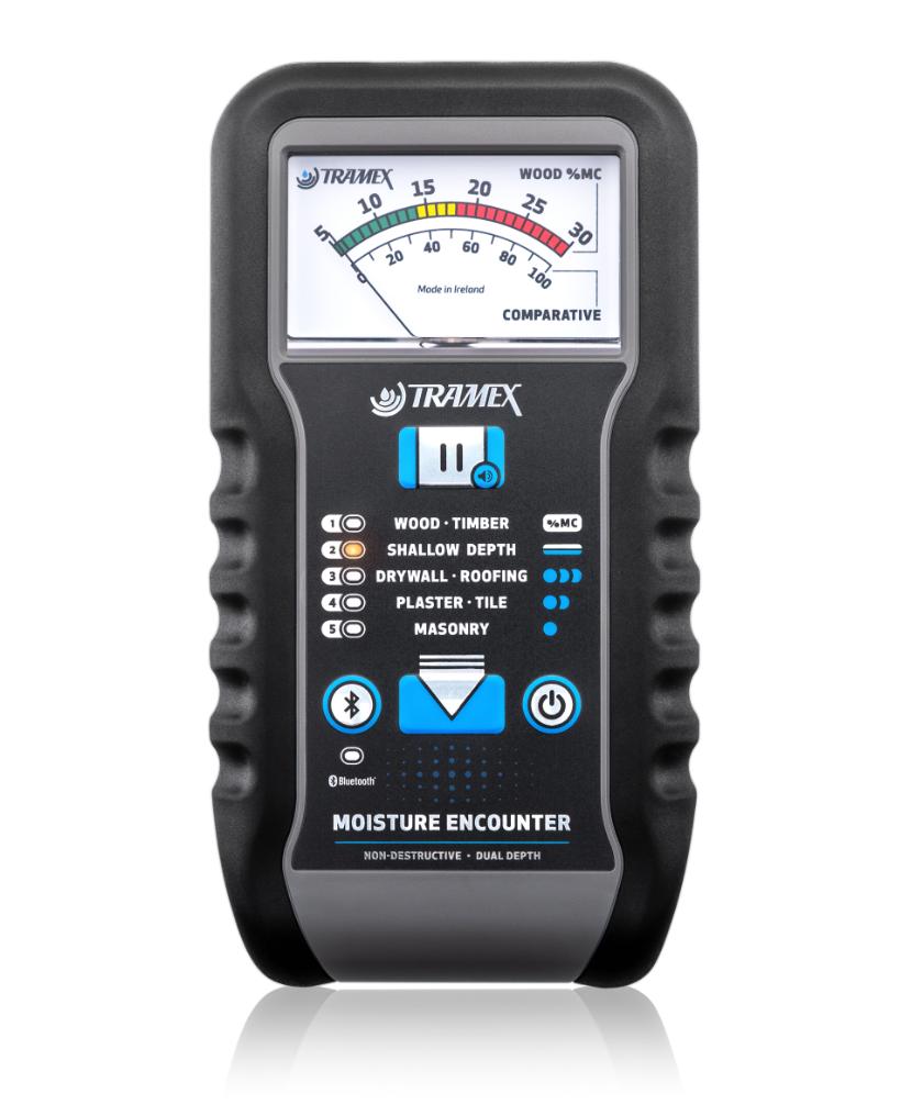 Tramex ME5 fuktsökare för trä, innerväggar, kakel, murverk
