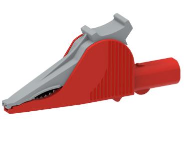 Krokodilklämma - Typ 5066, ø32mm tångvidd- Röd